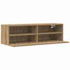 TV sieninė spintelė 2 pcs artisano ąžuolo 100 x 30 x 30 cm