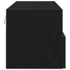 TV sieninė spintelė 2 pcs juoda ąžuolo 100 x 30 x 30 cm