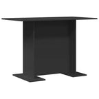 Valgomojo stalas Juoda 110 x 60 x 75 cm Apdirbta mediena