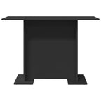 Valgomojo stalas Juoda 110 x 60 x 75 cm Apdirbta mediena