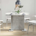 Valgomojo stalas Betono pilka 110 x 60 x 75 cm Apdirbta mediena