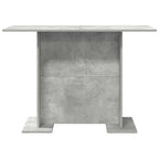 Valgomojo stalas Betono pilka 110 x 60 x 75 cm Apdirbta mediena