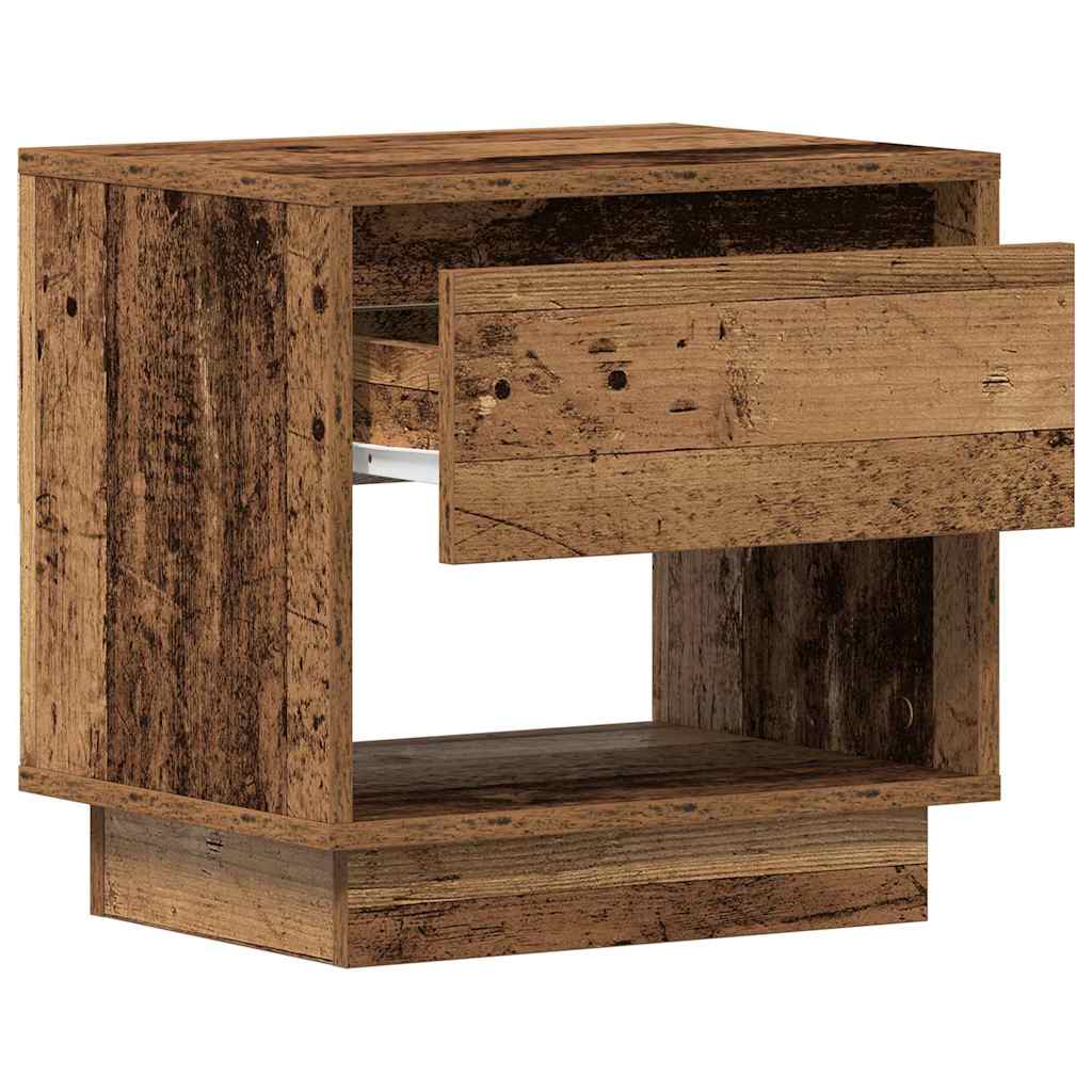 Naktinis staliukas 2 pcs Sena mediena 45 x 34 x 44 cm