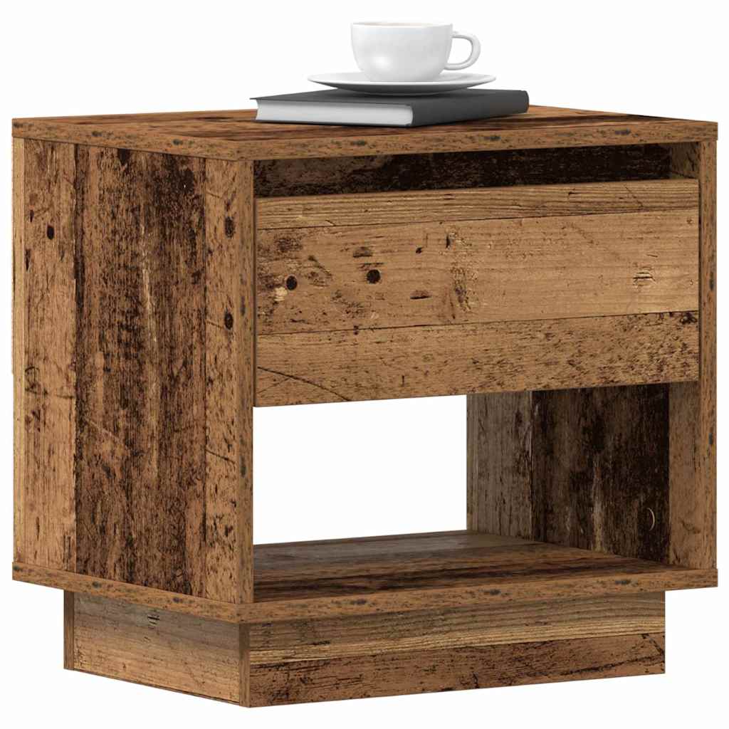 Naktinis staliukas 2 pcs Sena mediena 45 x 34 x 44 cm