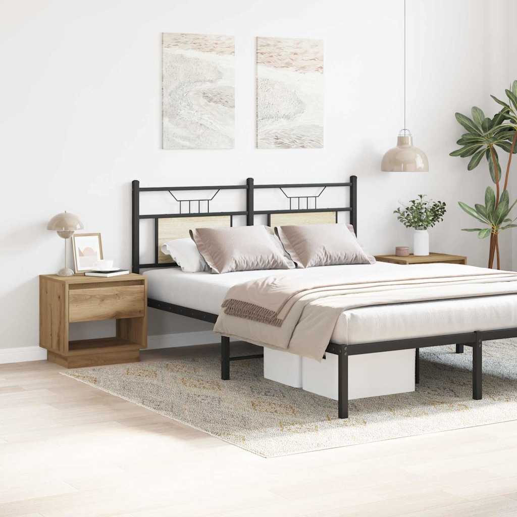 Naktinis staliukas 2 pcs artisano ąžuolo 45 x 34 x 44 cm