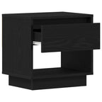 Naktinis staliukas 2 pcs juoda ąžuolo 45 x 34 x 44 cm