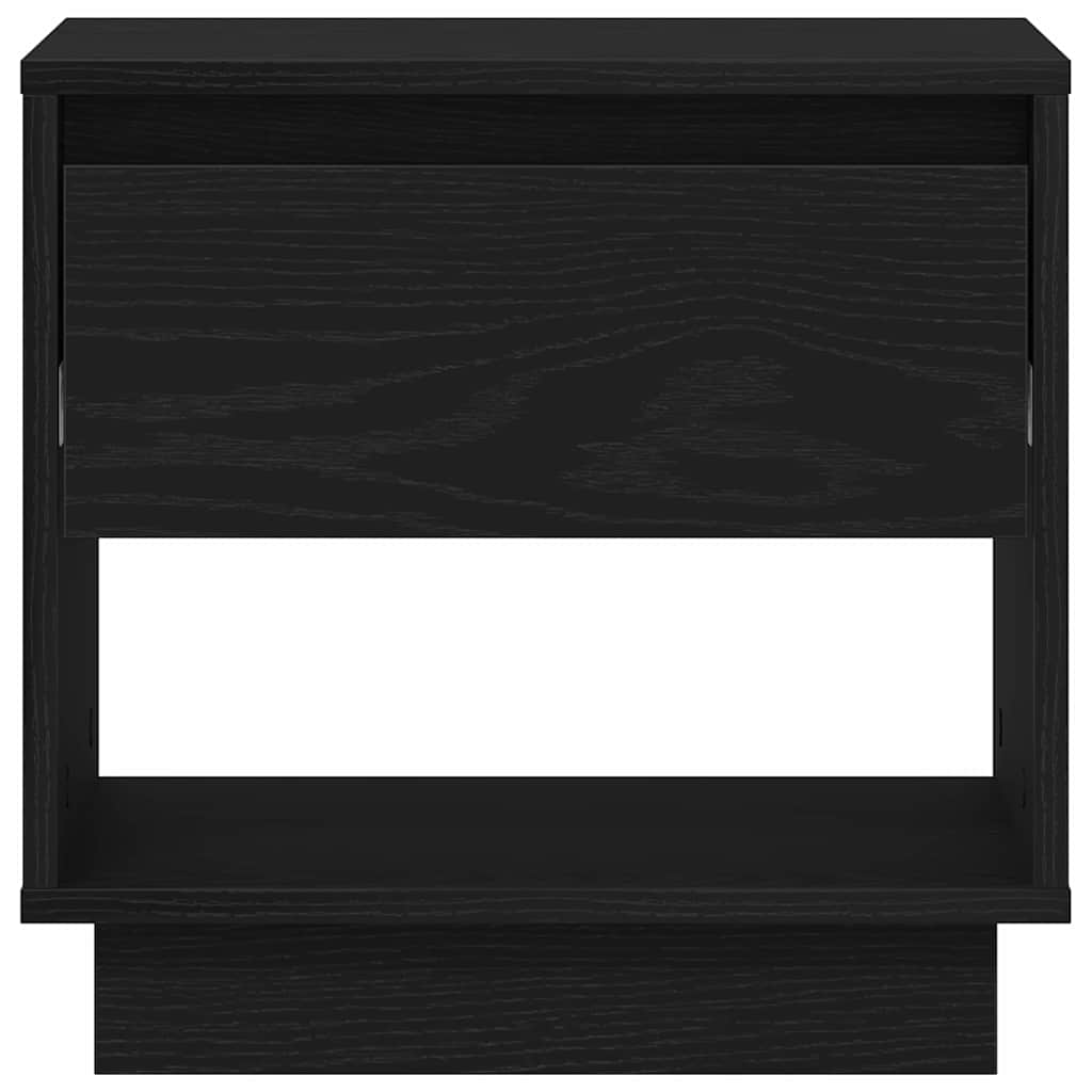Naktinis staliukas 2 pcs juoda ąžuolo 45 x 34 x 44 cm