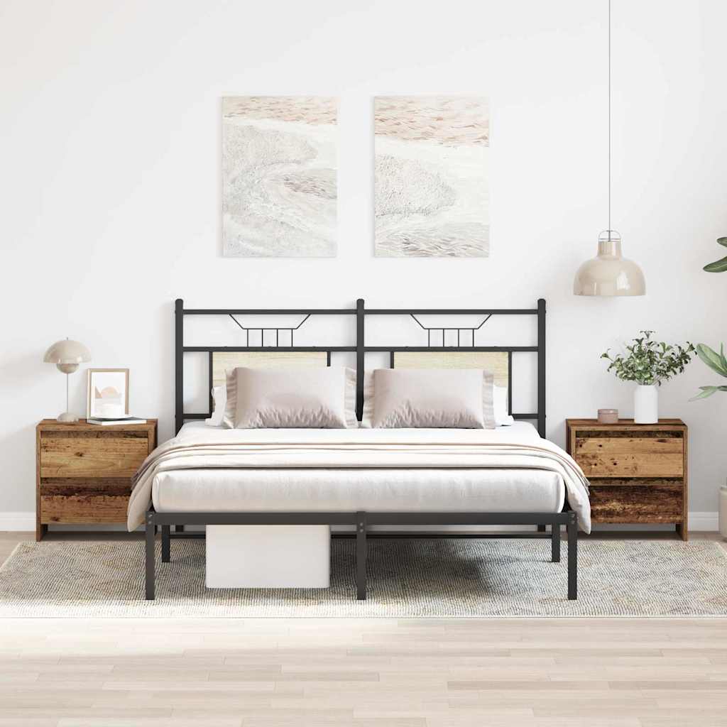 Šalia lovos spintelė 2 pcs Sena mediena 45 x 34 x 44.5 cm