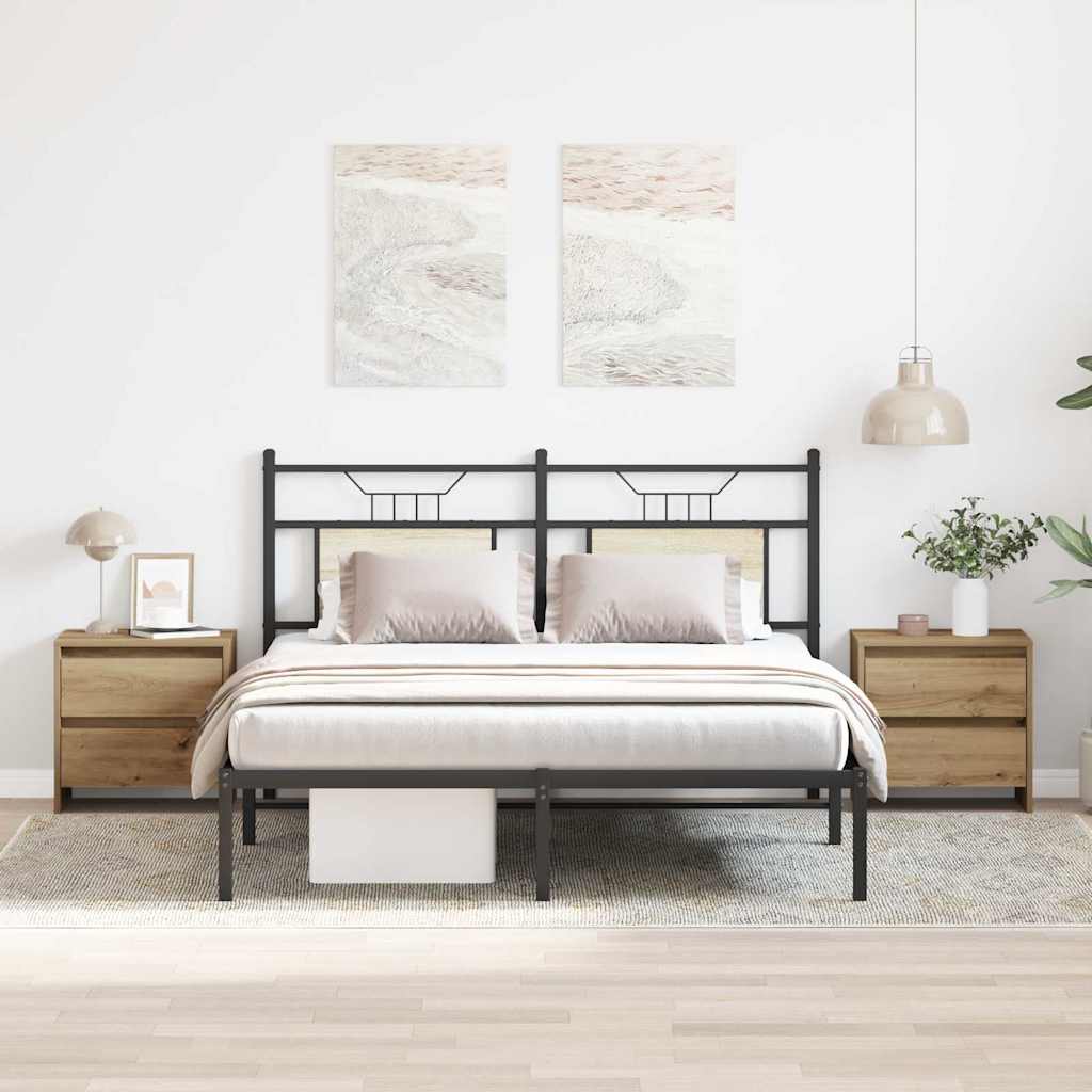 Šalia lovos spintelė 2 pcs artisano ąžuolo 45 x 34 x 44.5 cm