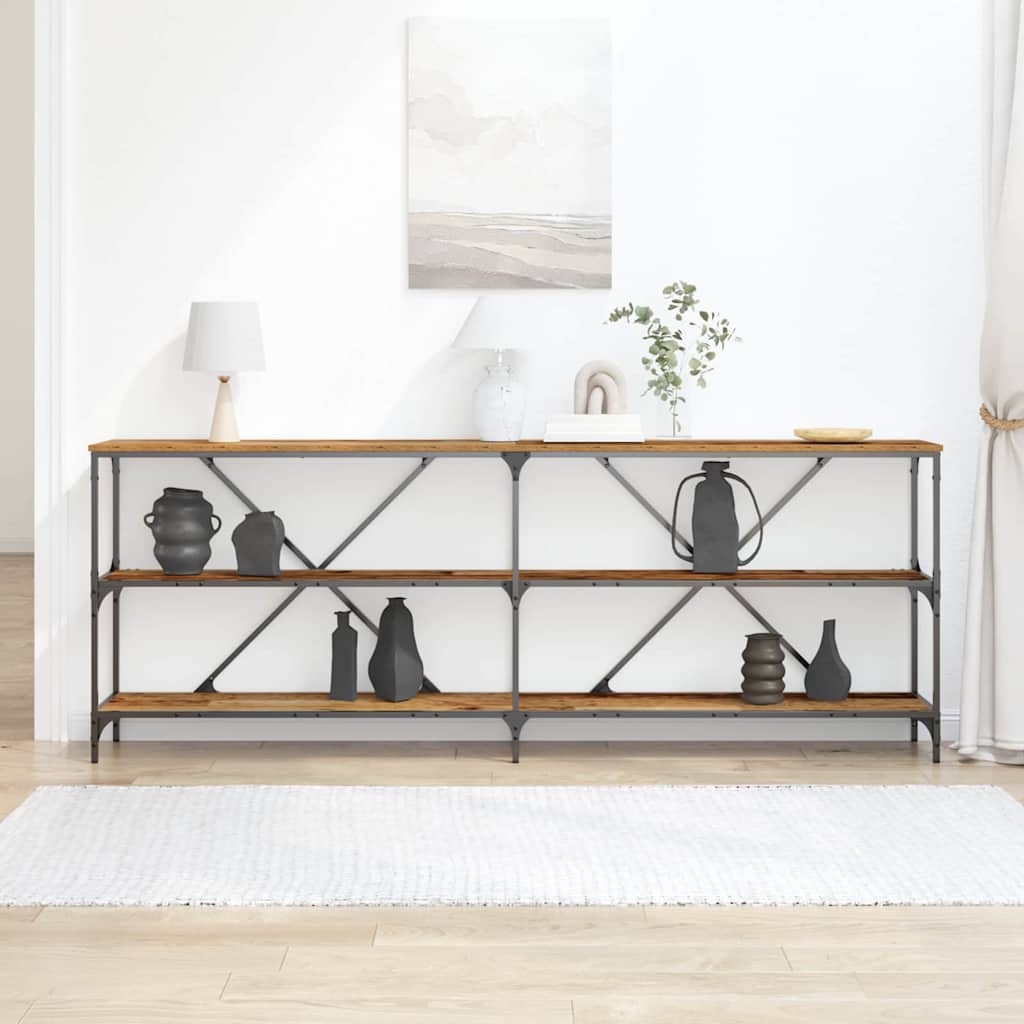 Konsolinis stalas Ruda 200 x 30 x 75 cm Apdirbta mediena