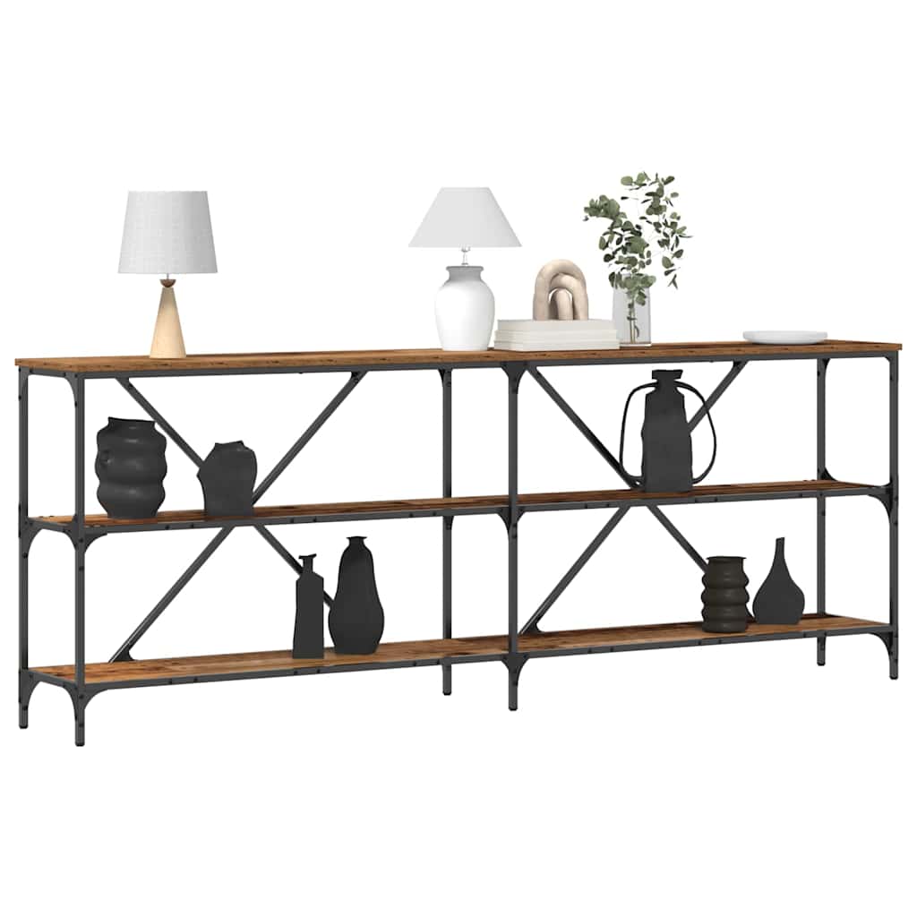 Konsolinis stalas Ruda 200 x 30 x 75 cm Apdirbta mediena