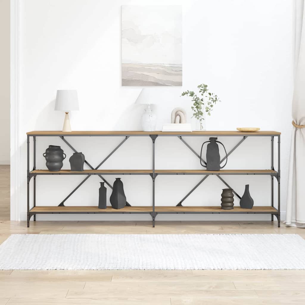 Konsolinis stalas Ruda 200 x 30 x 75 cm Apdirbta mediena