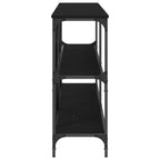 Konsolinis stalas Juoda 200 x 30 x 75 cm Apdirbta mediena