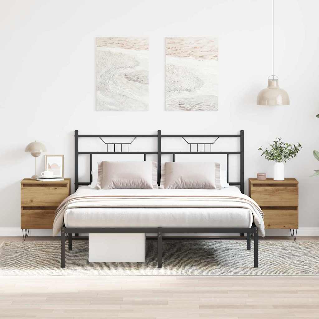 Šalia lovos spintelė 2 pcs artisano ąžuolo 40 x 35 x 50 cm