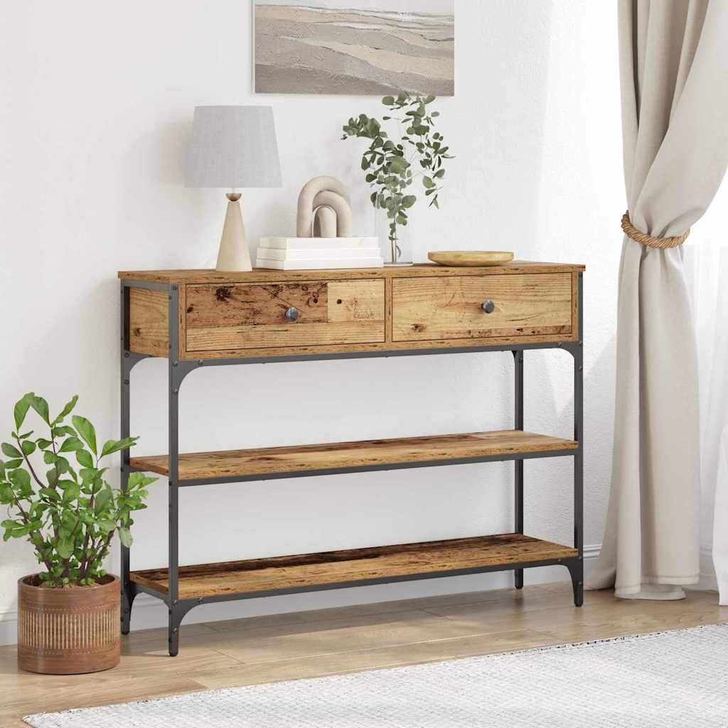Konsolinis stalas su stalčių Sena mediena 100 x 25 x 75 cm