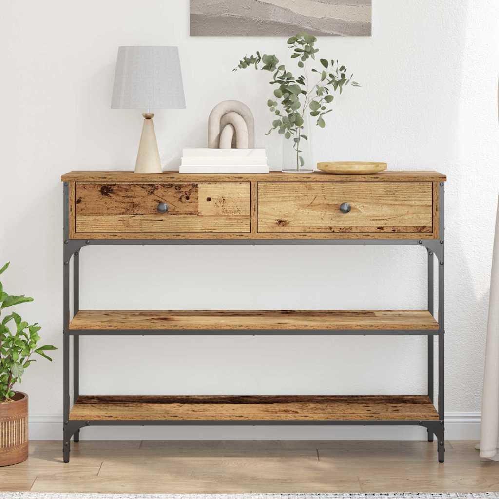 Konsolinis stalas su stalčių Sena mediena 100 x 25 x 75 cm