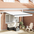 Ištraukiama markizė oranžinė ir ruda 300 x 250 cm audinys