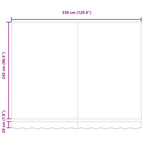 Ištraukiama markizė Raudona ir Juoda 350 x 250 cm