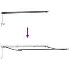 Ištraukiama markizė Juoda 300 x 250 cm Poliesteris ir plienas