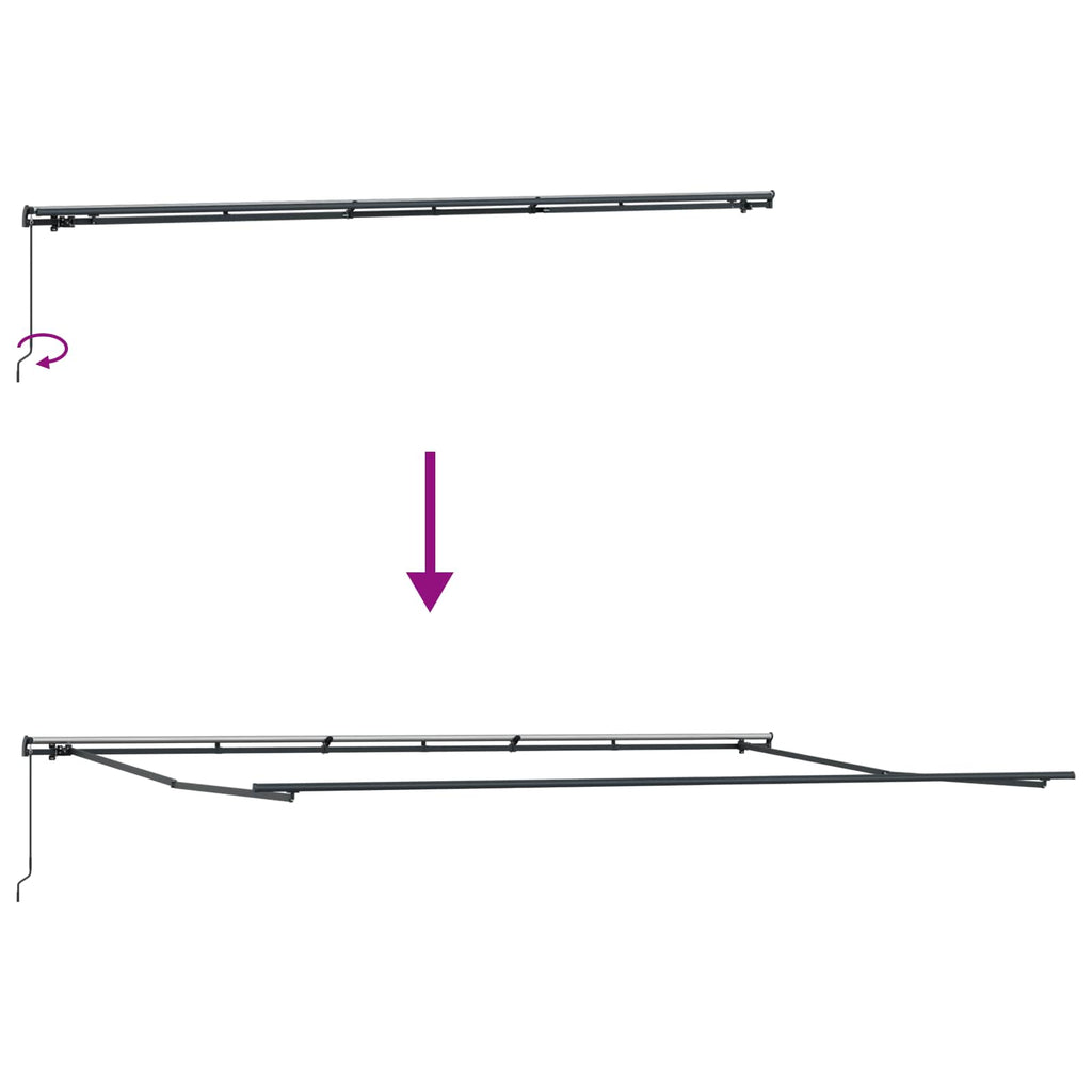 Ištraukiama markizė Įvairiaspalvis 600 × 300 cm