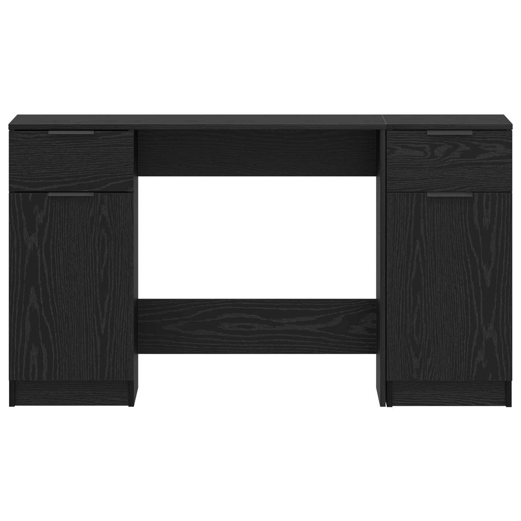 Stalas Juodas ąžuolas 133 x 50 x 75 cm Apdirbta mediena