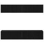 TV spintelių komplektas 4 pcs Juodas ąžuolas 80 x 30 x 30 cm
