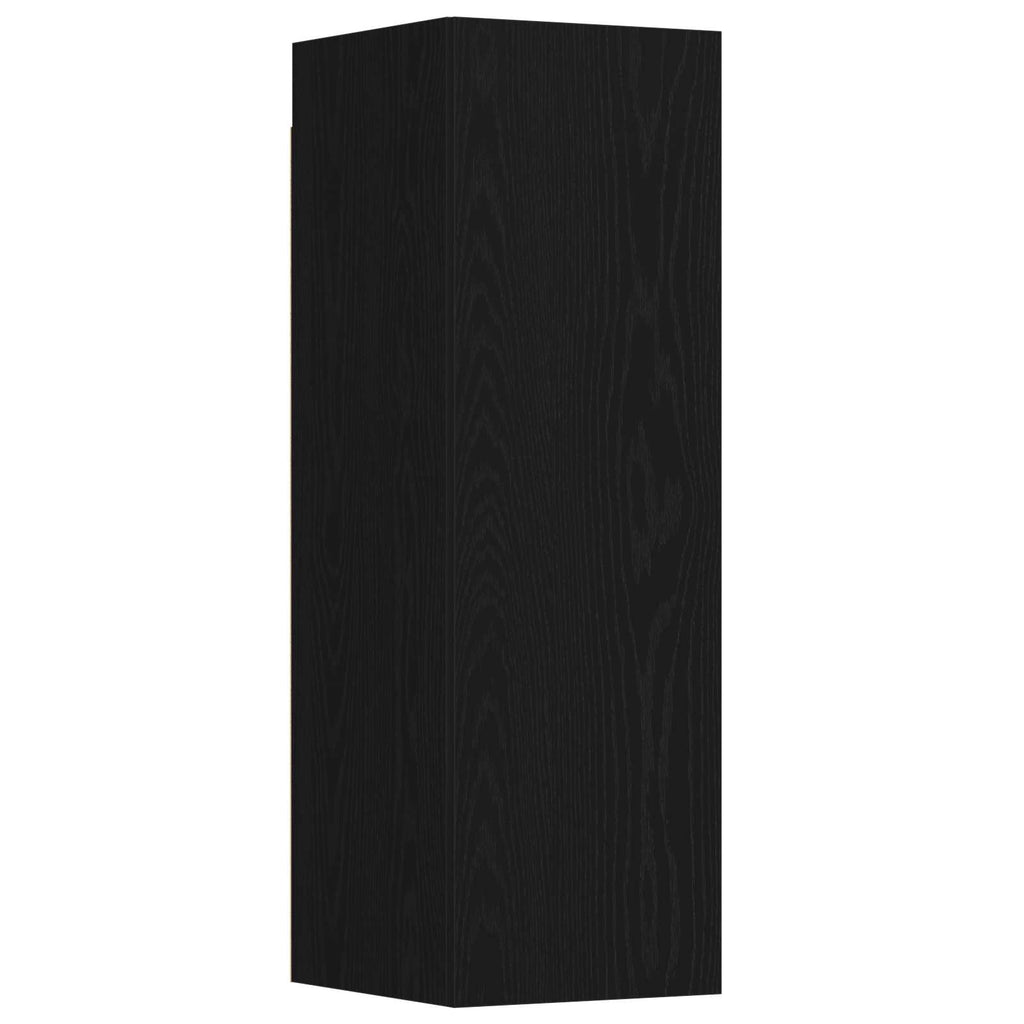 TV spintelių komplektas 3 pcs Juodas ąžuolas