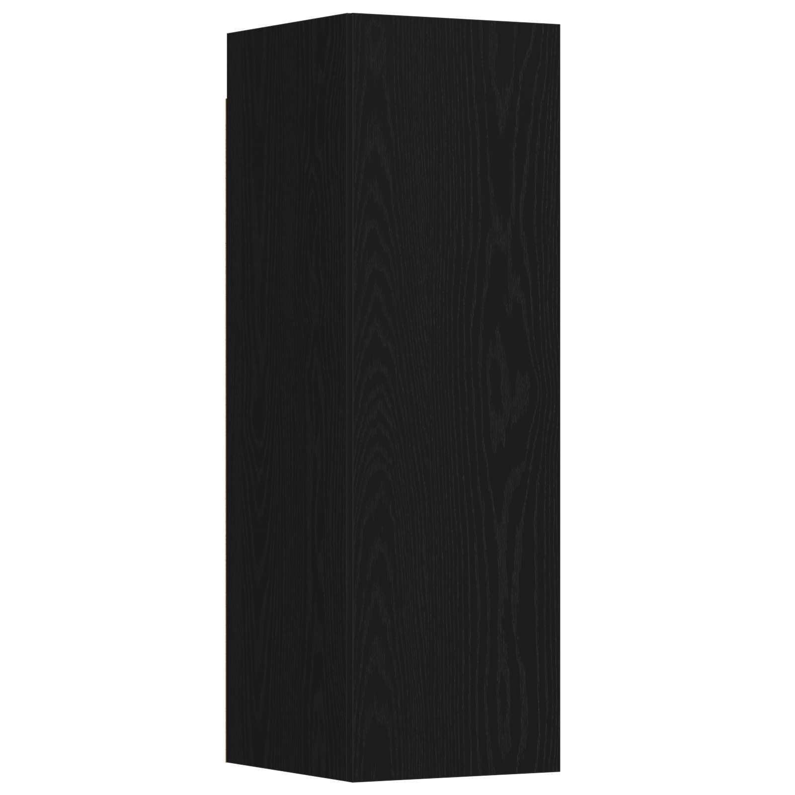 TV spintelių komplektas 3 pcs Juodas ąžuolas