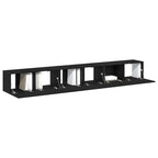TV spintelių komplektas 3 pcs Juodas ąžuolas 80 x 30 x 30 cm