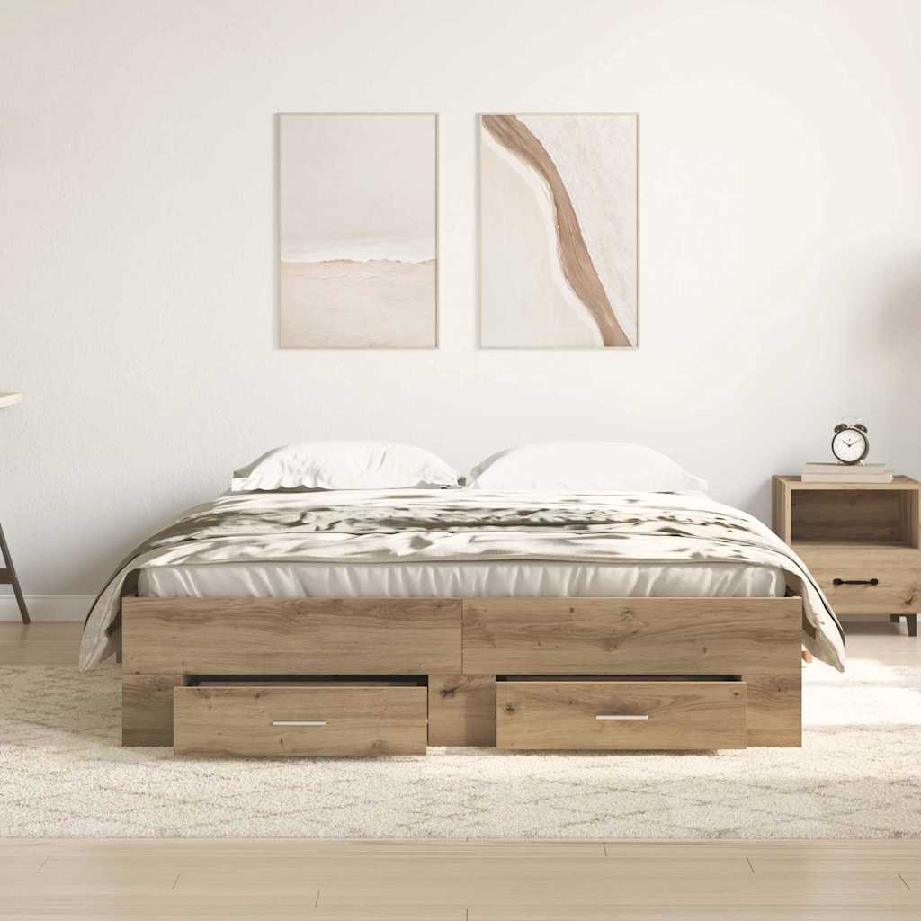 Lovos rėmas Amatininkų ąžuolas 140 x 190 cm Apdirbta mediena