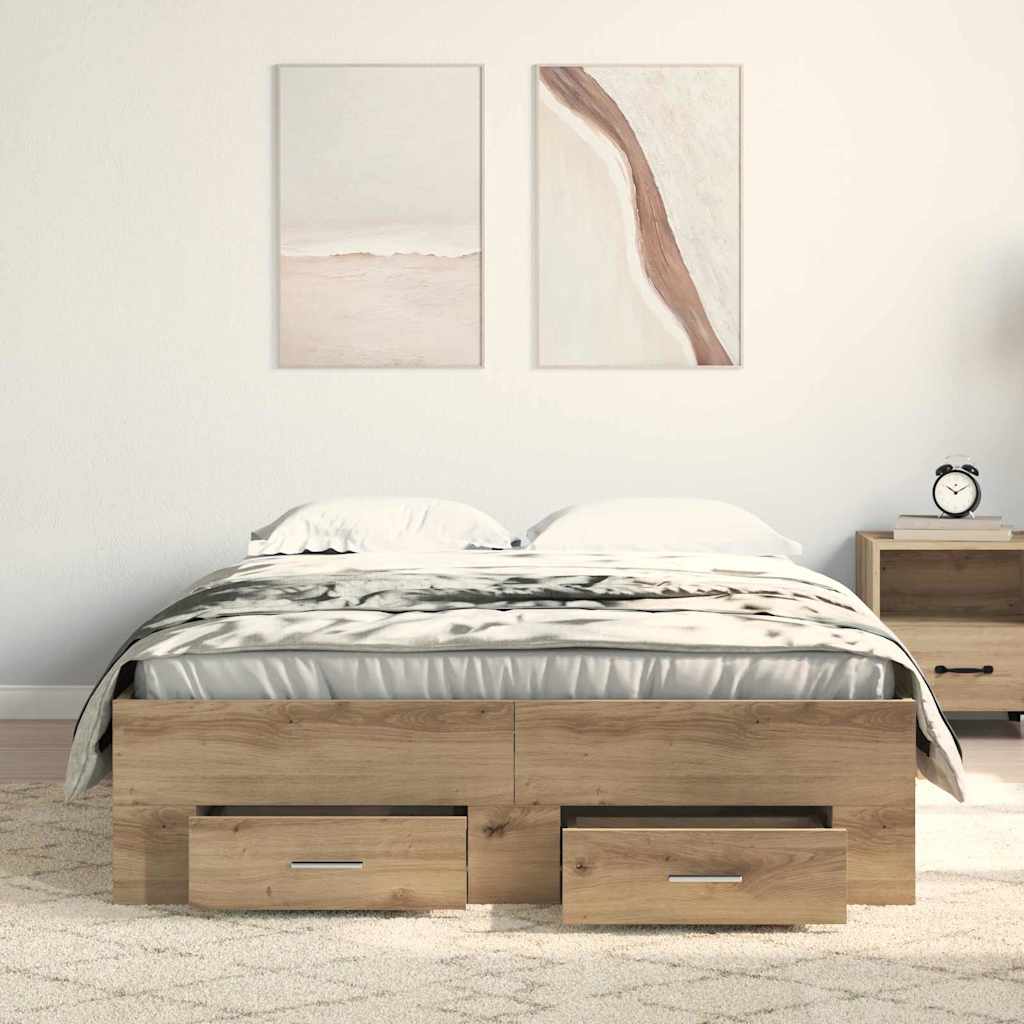 Lovos rėmas Amatininkų ąžuolas 120 x 190 cm Apdirbta mediena