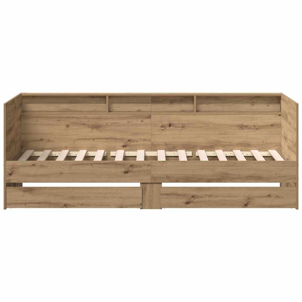 Dienos lova Amatininkų ąžuolas 100 x 200 cm Apdirbta mediena