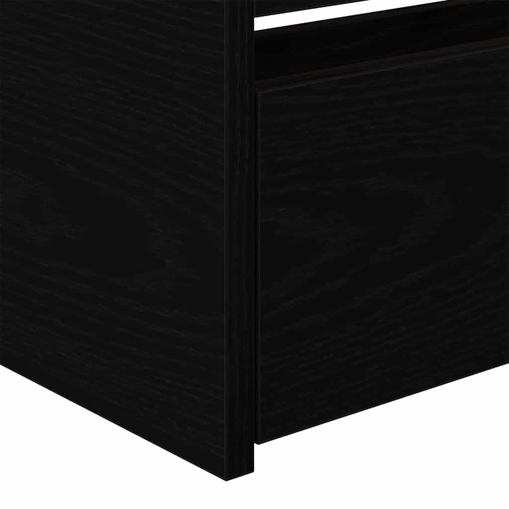 Dienos lova Juodas ąžuolas 100 x 200 cm Apdirbta mediena