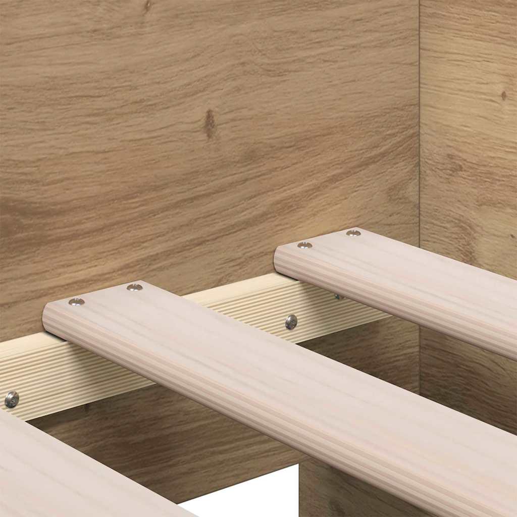 Dienos lova Amatininkų ąžuolas 90 x 190 cm Apdirbta mediena