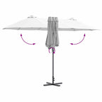 Sodo skėtis Azurblau 370 x 197 x 239 cm