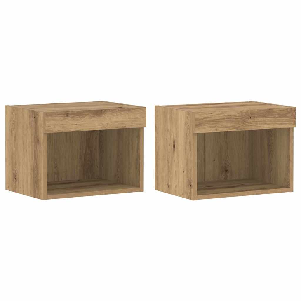TV spintelių komplektas 8 pcs artisano ąžuolo Apdirbta mediena
