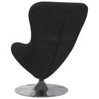 Kiaušinio formos krėslas Juoda 63 x 73 x 90 cm Aksomas