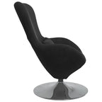 Kiaušinio formos krėslas Juoda 63 x 73 x 90 cm Aksomas