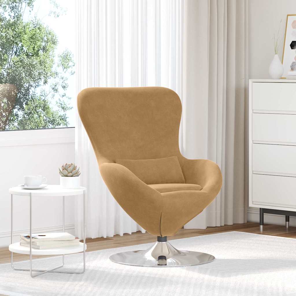 Kiaušinio formos krėslas Ruda 63 x 73 x 90 cm Aksomas