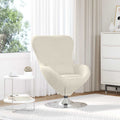 Kiaušinio formos krėslas Kreminė 63 x 73 x 90 cm Aksomas