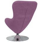 Kiaušinio formos krėslas Violetinė 63 x 73 x 90 cm Aksomas