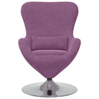 Kiaušinio formos krėslas Violetinė 63 x 73 x 90 cm Aksomas