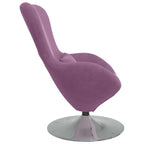 Kiaušinio formos krėslas Violetinė 63 x 73 x 90 cm Aksomas
