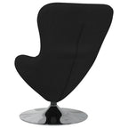 Kiaušinio formos krėslas Juoda 63 x 73 x 90 cm audinys
