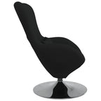 Kiaušinio formos krėslas Juoda 63 x 73 x 90 cm audinys