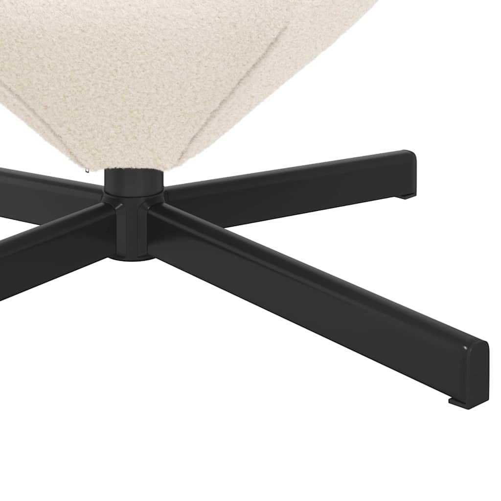 Kiaušinio formos krėslas Kreminė 63 x 73 x 90 cm audinys