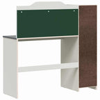 Kreidas stalas su lentyna Balta ir pilka 120 x 45 x 118,5 cm