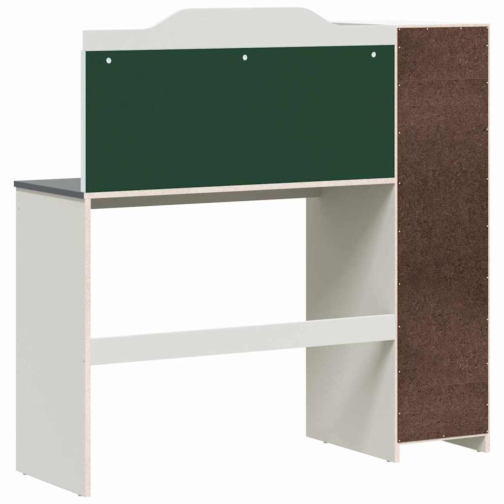 Kreidas stalas su lentyna Balta ir pilka 120 x 45 x 118,5 cm