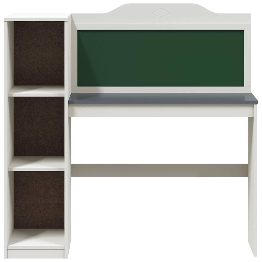 Kreidas stalas su lentyna Balta ir pilka 120 x 45 x 118,5 cm