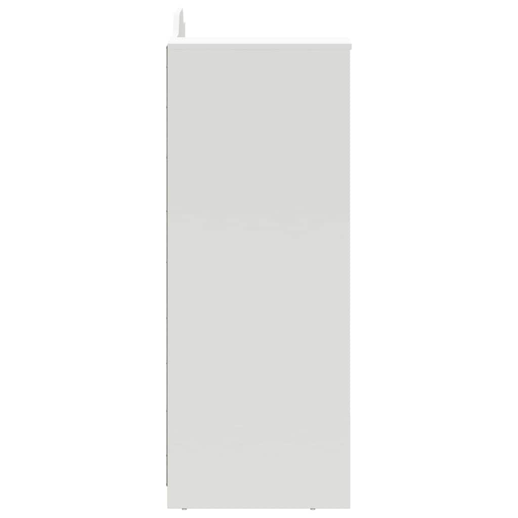 Kreidas stalas su lentyna Balta ir pilka 120 x 45 x 118,5 cm